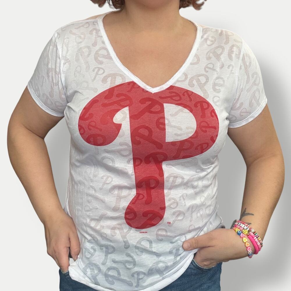 Major League Fitness Philadelphia Phillies MLB baseball tee size XXL